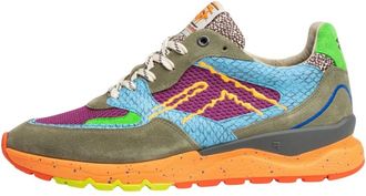 Floris Van Bommel De Treener - Heren - Sneakers - Veelkleurig - 41 1/3 EU - Denim - Schoenen