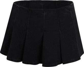 Diesel De-Rox Skort - Dames - Spijkerrokken - Zwart - W25 - Katoen - Rokken
