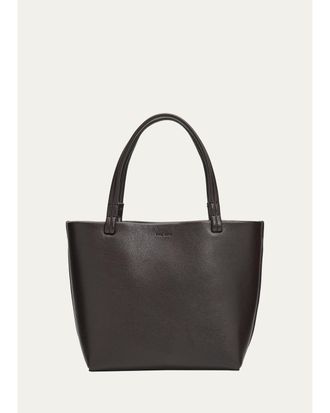 The Row Park Small Tote Bag in Grain Leather