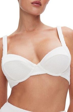 Good American Always Fit Underwire Bikini Top in Cloud White001 at Nordstrom Rack, Size Small