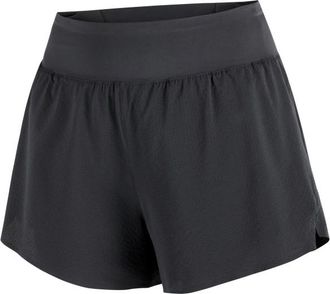 Salomon Sense Aero Stow 4 Shorts Laufshorts f&uuml;r Damen | grau/schwarz