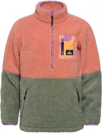 Horsefeathers Elvira Sweatshirt Fleecepullover f&uuml;r Damen | oliv/rosa