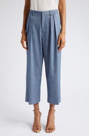 Alice & Olivia Pompey High Waist Culottes in Dark Chambray at Nordstrom Rack, Size 2