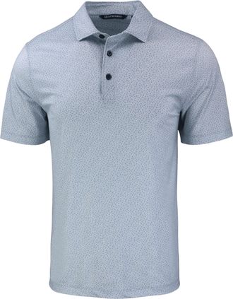 Cutter & Buck Pike Eco Pebble Print Stretch Recycled Mens Polo