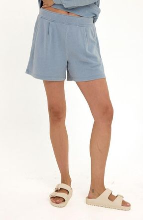 Threads 4 Thought Jessamina Organic Cotton Terry Cloth Shorts in Light Wash at Nordstrom, Size Xx-Large