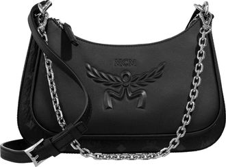 MCM Hobo Bags - Aren Vi Thlr Mix Hobo Sml Bk, One Size - black - Hobo Bags for ladies