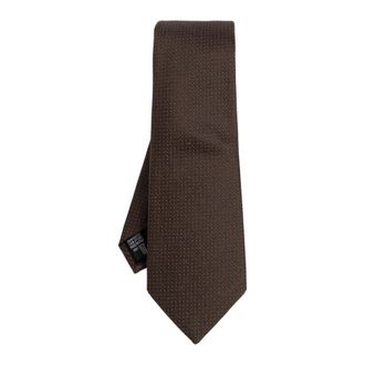 Giorgio Armani Heren, Accessoires, Bruin, Maat: ONE Size Zijde