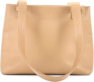 Chanel Logo Tote Leather Small satchel - Beige