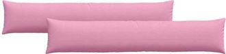 vidaXL Cojines De Sof&aacute; 2 Pcs Rosa 200 X 40 Cm Tela Vidaxl