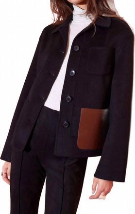 Fifteen Twenty Ludlow Button Down Jacket In Black