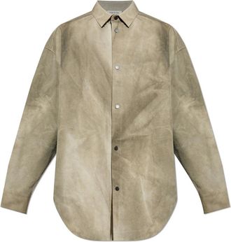 Fear of God Shirt met ombre effect - Heren - Casual Overhemden - Grijs - S - Katoen - Overhemden