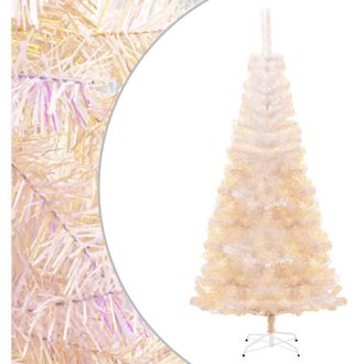 vidaXL Rbol Navidad Artificial Puntas Iridiscentes Pvc Blanco 240 Cm Vidaxl