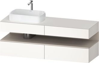 Duravit Qatego Consola Mueble Bajo Lavabo, 2 Extensiones, 2 - Duravit