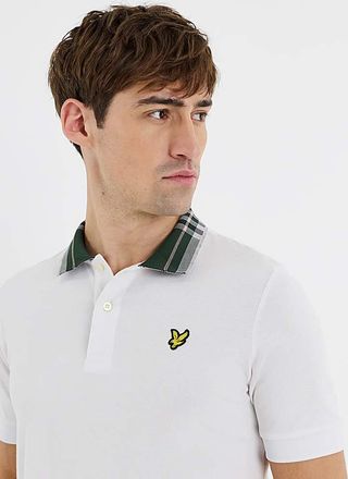 Lyle & Scott Tartan Collar Polo Shirt