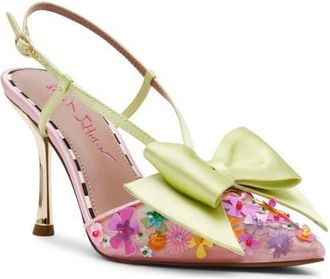 Betsey Johnson Melissa Slingback Pump in Pink Multi at Nordstrom, Size 5.5