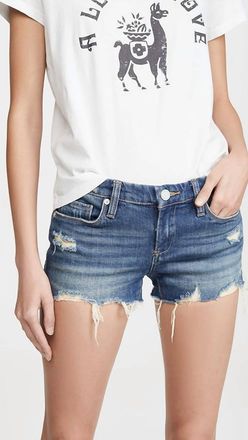 Blank NYC The Astor Raw Hem Deinm Shorts In Shake It Out