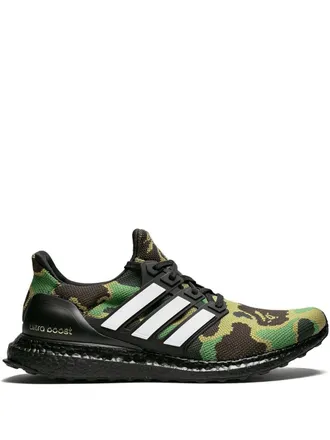 adidas x Bape Ultraboost 1st Camo Green sneakers - unisex - Rubber/Polyester/Polyester - 9.5 - Black