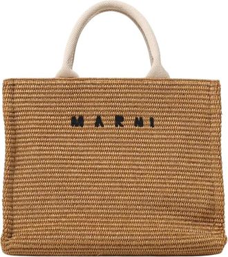Marni Dames, Tassen, Beige, Maat: ONE Size
