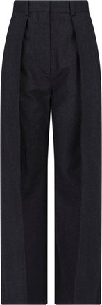 Victoria Beckham Tailored Straight-Leg Trousers with High Waist