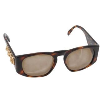 Chanel Pre-owned Accessories, female, Brown, Size: ONE SIZE Pre-owned Vintage Plastic Sunglasses