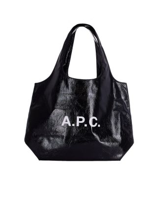 A.P.C. Ninon Tote Shoulder Bag in Black