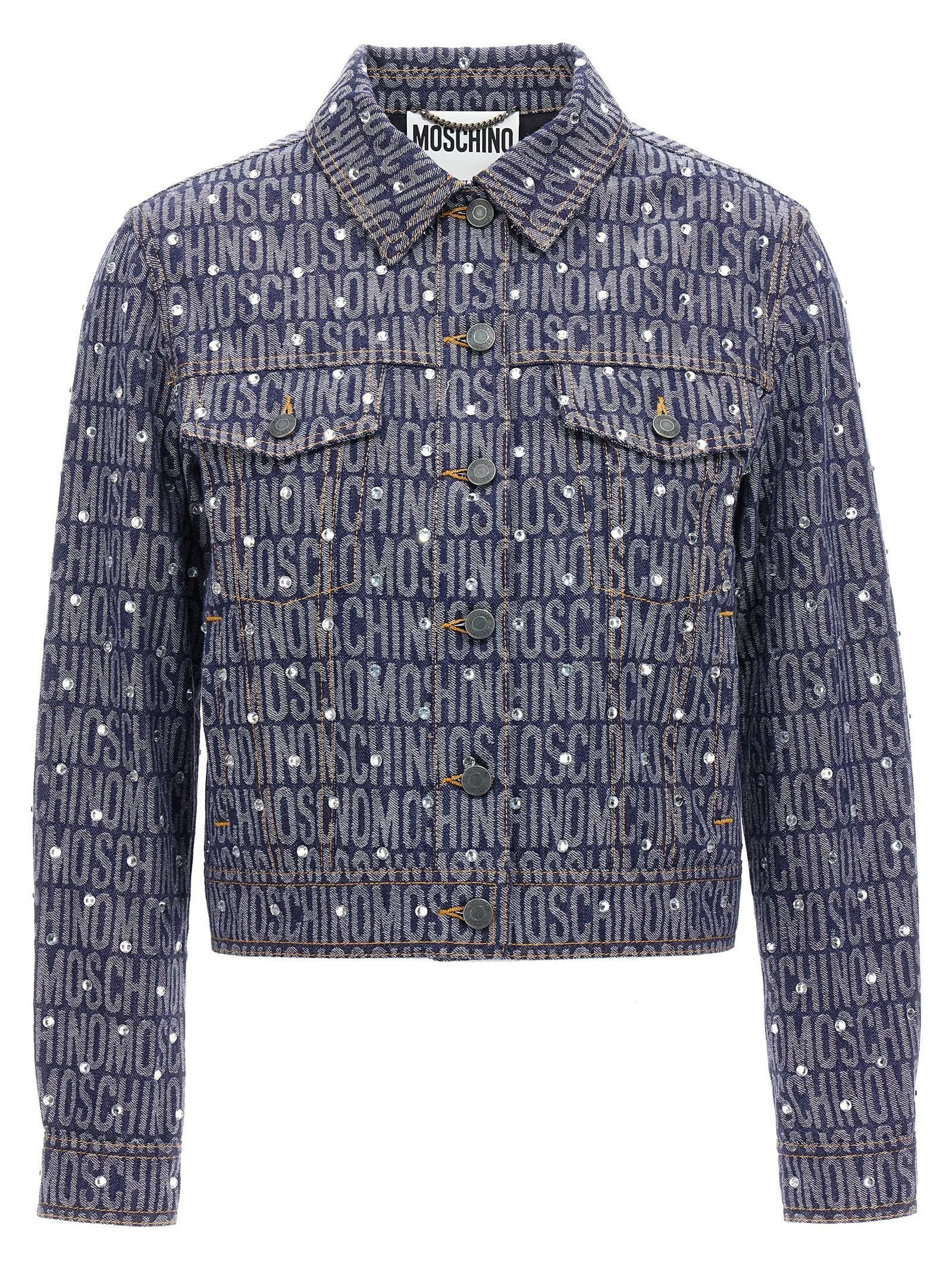 【関税＆送料込み】Moschino Jacket Vintage Moschino Boutique Women's Silver Coat Blazer Size IT