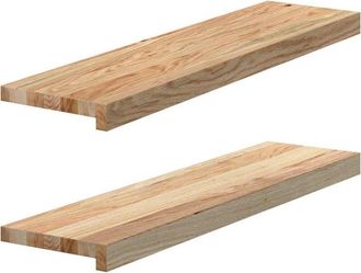 vidaXL Vidaxl - Window Sills 2 pcs Untreated 80x20x2 cm Solid Wood Oak