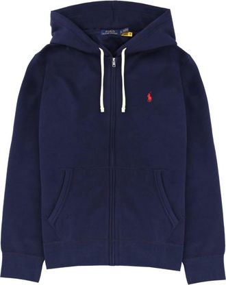 Polo Ralph Lauren Lsfzhoodm 6 Lange Mouw Knit - Heren - Vesten met rits - Blauw - L - Katoen - Hoodies & sweatvesten