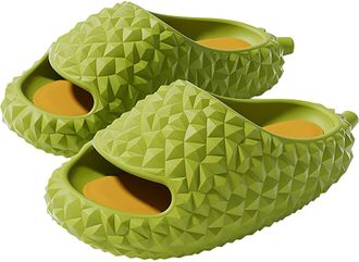 Generic Casual Slippers for Women 2024 Fashion Slippers Womens Summer Durian Shaped Slippers Can Be Worn Externally Or at Home from Womens Keepsakes Ice Slipp