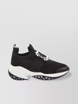 Roger Vivier crystal-embellished slip-on sneakers