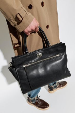 Burberry Hampstead Medium Bag, Mens, Black