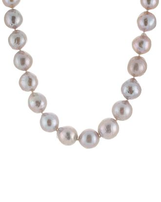 Splendid Pearls Silver 12-15Mm Freshwater Pearl Necklace