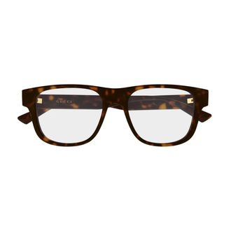 Gucci Eyeglasses - male - Gucci - Glasses - Brown - 55 MM - Accessories