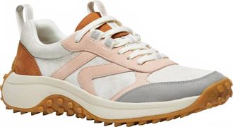 Keen Womens Ks86 Lea Leather Sneaker In Maple/cameo Rose