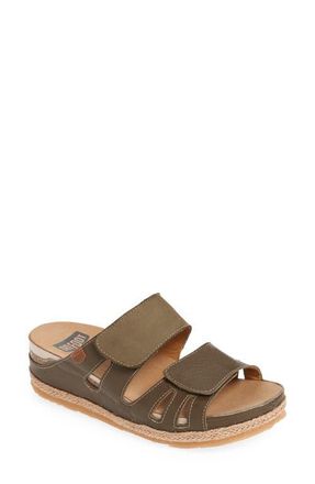On Foot Cynara Slide Sandal in Khaki Khaki at Nordstrom, Size 5.5Us