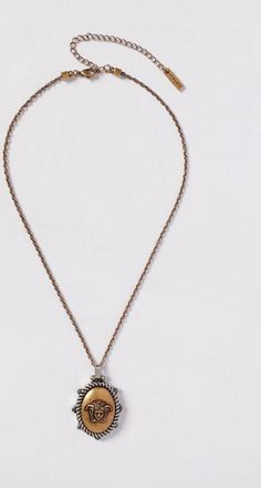 Versace Collana Medusa Versace in ottone con ciondolo