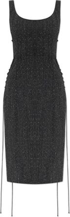 Alexander McQueen Kleedjes, Dames, Grijs, M, Wol, Wolldol met coltrui