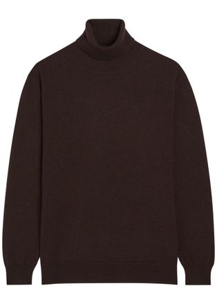 Brunello Cucinelli Turtle-neck Cashmere Jumper - Dark Brown - S (UK8-10 / S)
