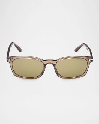 Tom Ford Miles 53MM Rectangular Sunglasses