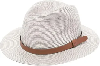 Emporio Armani Hats, female, Gray, Size: 57 CM Fedora Hat