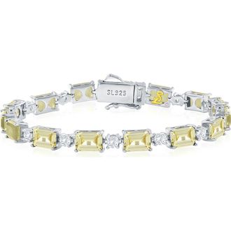 Suzy Levian Gala Tennis Bracelet in Yellow at Nordstrom Rack
