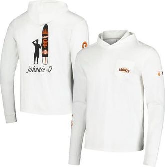 Johnnie-O Mens johnnie-O White San Francisco Giants Eddie Long Sleeve Hoodie T-Shirt at Nordstrom, Size Medium