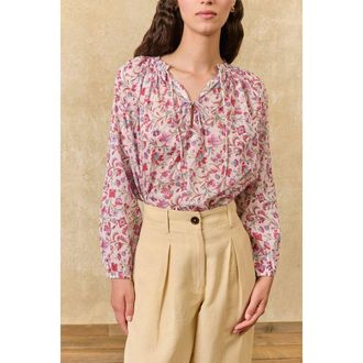 Louise Misha Gebloemde blouse met lange mouwen, NICOLIANA