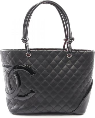 Chanel Black Cambon Ligne Handbag Tote Bag (Pre-Owned)