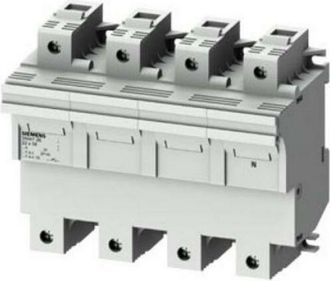 SIEMENS Portafusibles Cil&iacute;ndrico 3nw7 3p+n 100a 22x58 8m 3nw7261