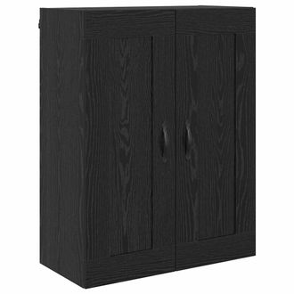 vidaXL Vidaxl Pensile Rovere Nero 69,5 X 34 X 90 Cm Legno Ingegnerizzato