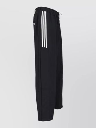 Yohji Yamamoto track trousers elastic waist side stripes pockets