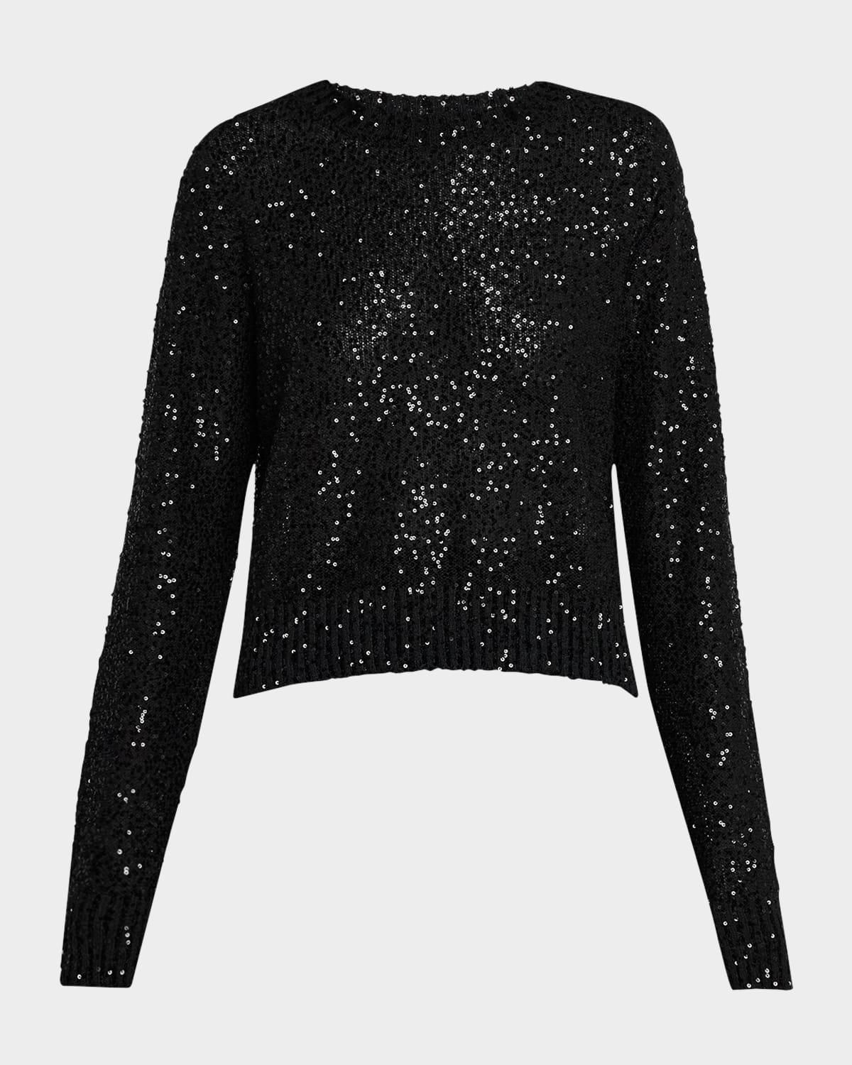 ※9/29まで値下げ※Rhinestone Knit Ensemble セール】GEOMETRIC GLITTER KNIT TOP（ニット/セーター）｜Ameri