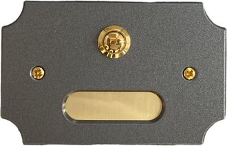 OEM Pulsante Campanello Grafite Antracite Esterno Porta Nome Scatola 503 80x125 P611-g
