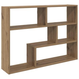 vidaXL Estante De Pared Montada En La Pared Roble Artisan Vidaxl